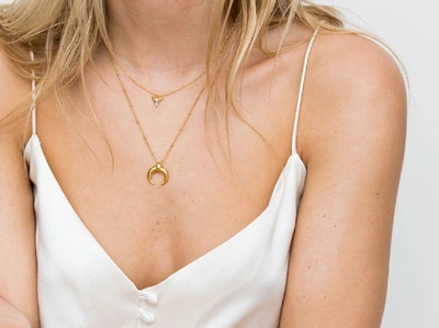 Shop Missoma Lucy Williams Shark Tooth Necklace In Gold