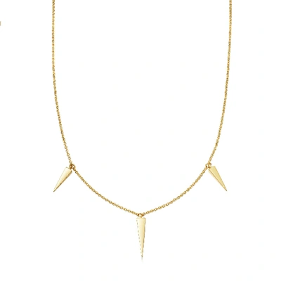 Shop Missoma Spike Necklace In Gold