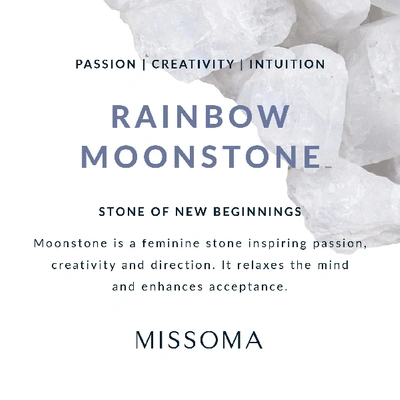 Shop Missoma Rainbow Moonstone Gold Lena Lariat Necklace