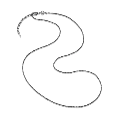 Shop Missoma Mens Black Rhodium Long Rope Chain