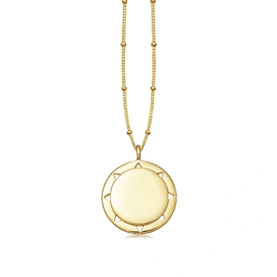 Shop Missoma Gold Cut Out Sun Necklace