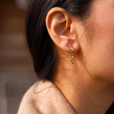 Shop Missoma Ridge Cross Earring Set 18ct Gold Plated Vermeil