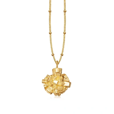 Shop Missoma Medium Argonite Star Necklace In Gold