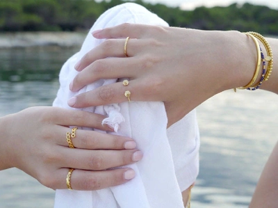 Shop Missoma Gold Solar Studded Ring