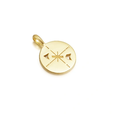 Shop Missoma Compass Amulet Pendant In Gold