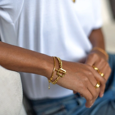 Shop Missoma Gold Chains Rule Bracelet Set