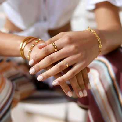 Shop Missoma Rhodochrosite Gold Lena Ring