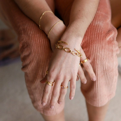 Shop Missoma Rhodochrosite Gold Lena Ring