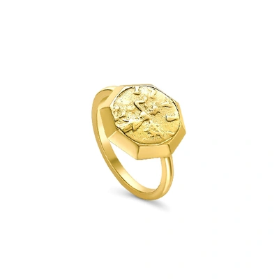 Shop Missoma Lucy Williams Gold Octagon Coin Ring