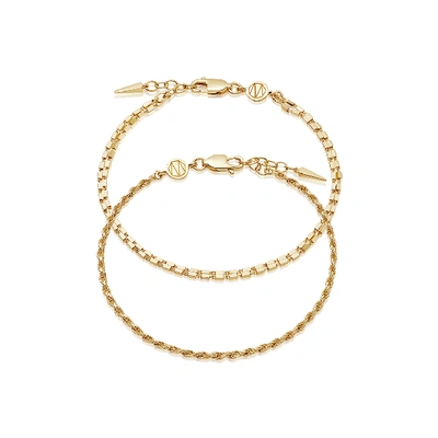 Shop Missoma Gold Box & Catena Chain Bracelet Set
