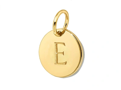 Shop Missoma Gold Initial E Disc Pendant