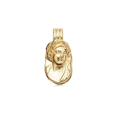Shop Missoma Lucy Williams Large Engravable Cameo Pendant 18ct Gold Plated