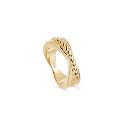 Shop Missoma Gold Twist Radial Ring