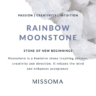 Shop Missoma Aegis Moon Chain Necklace Set 18ct Gold Plated Vermeil/rainbow Moonstone
