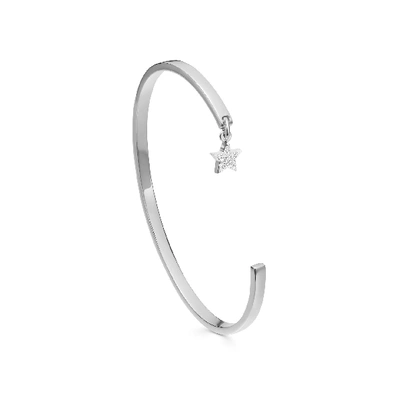 Shop Missoma Star Charm Cuff Bracelet Silver Plated/cubic Zirconia