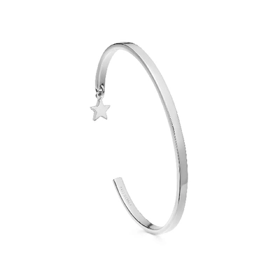 Shop Missoma Star Charm Cuff Bracelet Silver Plated/cubic Zirconia