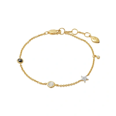 Shop Missoma Interstellar Charm Bracelet 18ct Gold Vermeil