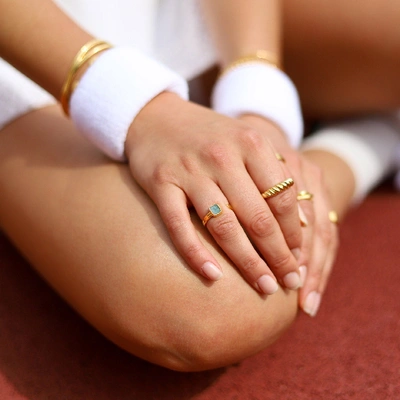 Shop Missoma Amazonite Gold Lena Ring