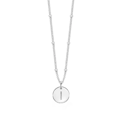 Shop Missoma Silver Initial I Necklace