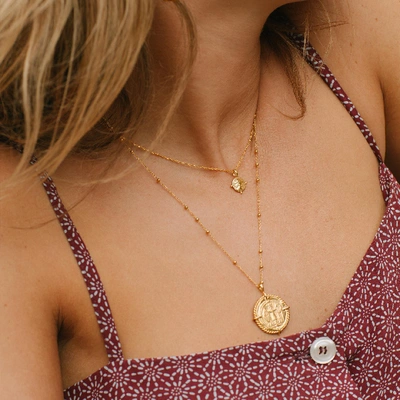 Shop Missoma Lucy Williams Gold Mini Roman Coin Necklace