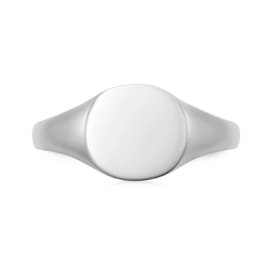 Shop Missoma Engravable Round Signet Ring Sterling Silver