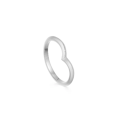 Shop Missoma Claw Furrow Ring In Silver