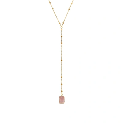 Shop Missoma Lena Lariat Necklace In Gold