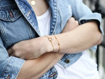 Shop Missoma Gold Molten Bracelet