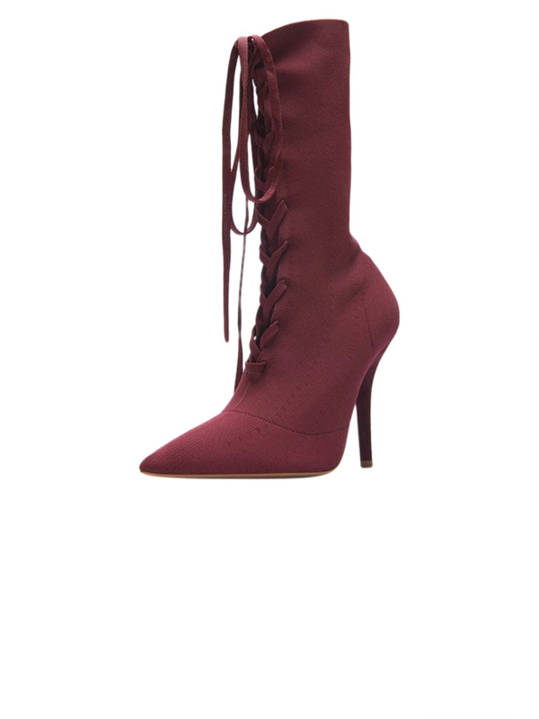 yeezy lace up booties