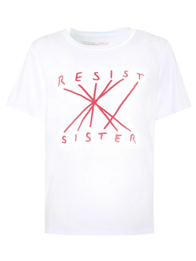 Shop Nico Vascellari Resist Sister T-shirt In White