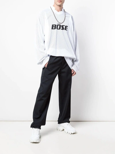 Shop Vetements Bose Ice Hockey Shirt In White