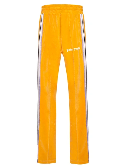 Shop Palm Angels Chenille Side Stripe Track Pants In Orange