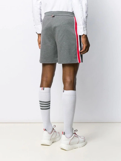 Shop Thom Browne Grey Mid-thigh Shorts