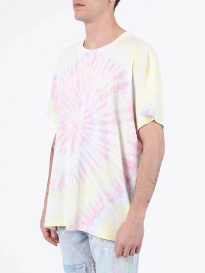 Shop Amiri Pastel Tie Dye T-shirt Crewneck T-shirt In Multicolor