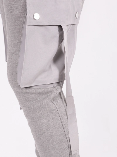 Shop Amiri Slim Fit Cotton Track Pants In Grey