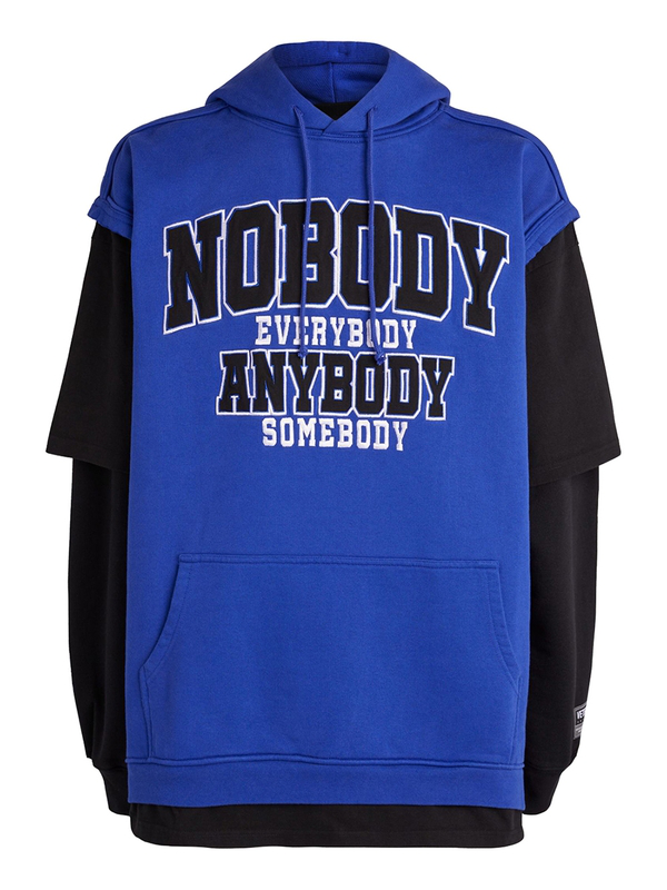 vetements blue hoodie