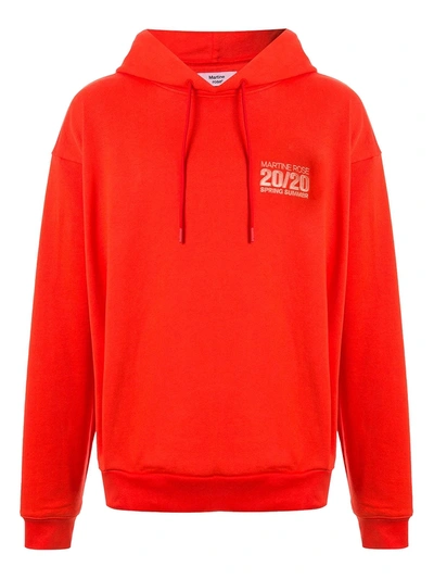 Shop Martine Rose Classic Over-sized Hoodie In Red