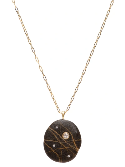 Shop Cvc Stones Space 18k Gold And Stone Necklace