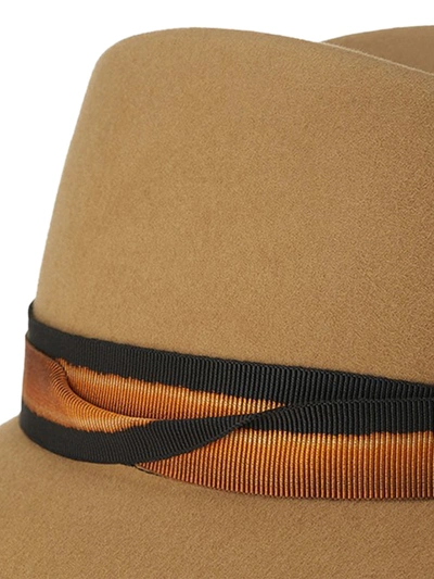 Shop Maison Michel Kate Camel Fur-felt Fedora