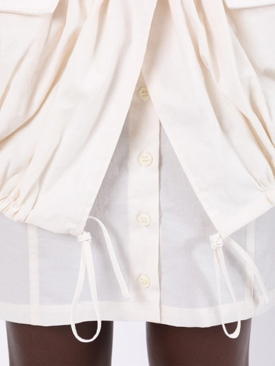 Shop Jacquemus White La Jupe Cueillette Courte Skirt