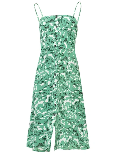 Shop Hvn Atlanta Button Front Dress, Green Montana Barn