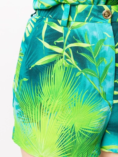 Shop Versace Jungle Print Shorts