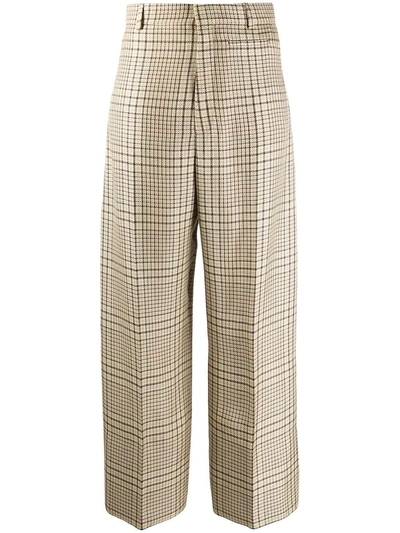 Shop Jacquemus Le Pantalon Santon Check Print Pants