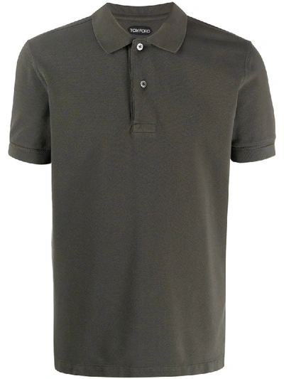 Shop Tom Ford Classic Polo Shirt In Green