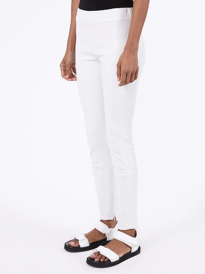 Shop The Row White Mino Leather Pants