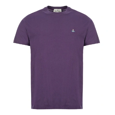 Shop Vivienne Westwood T-shirt Logo In Purple