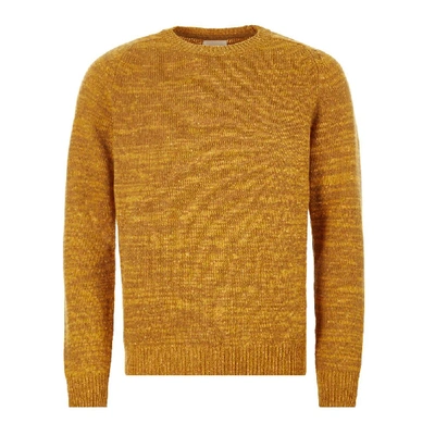 Shop Norse Projects Knitted Sweatshirt Viggo In Yellow