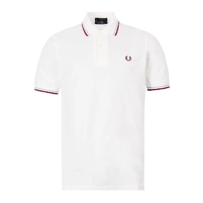 Fred Perry Tipped M12 Polo Shirt In White | ModeSens