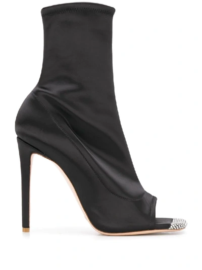 Shop Sebastian Milano 110mm Ankle Boots In Black