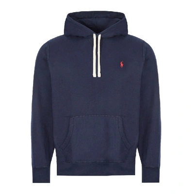 Shop Ralph Lauren Hoodie In Navy